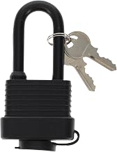 RoadPro Weather Resistant Padlock with 2 Inch Shackle, 50.8mm, Cut Resistant Steel, Four Pins, Dual Lever Locking, Pry Resistant, Corrosion Resistant, Key Alike