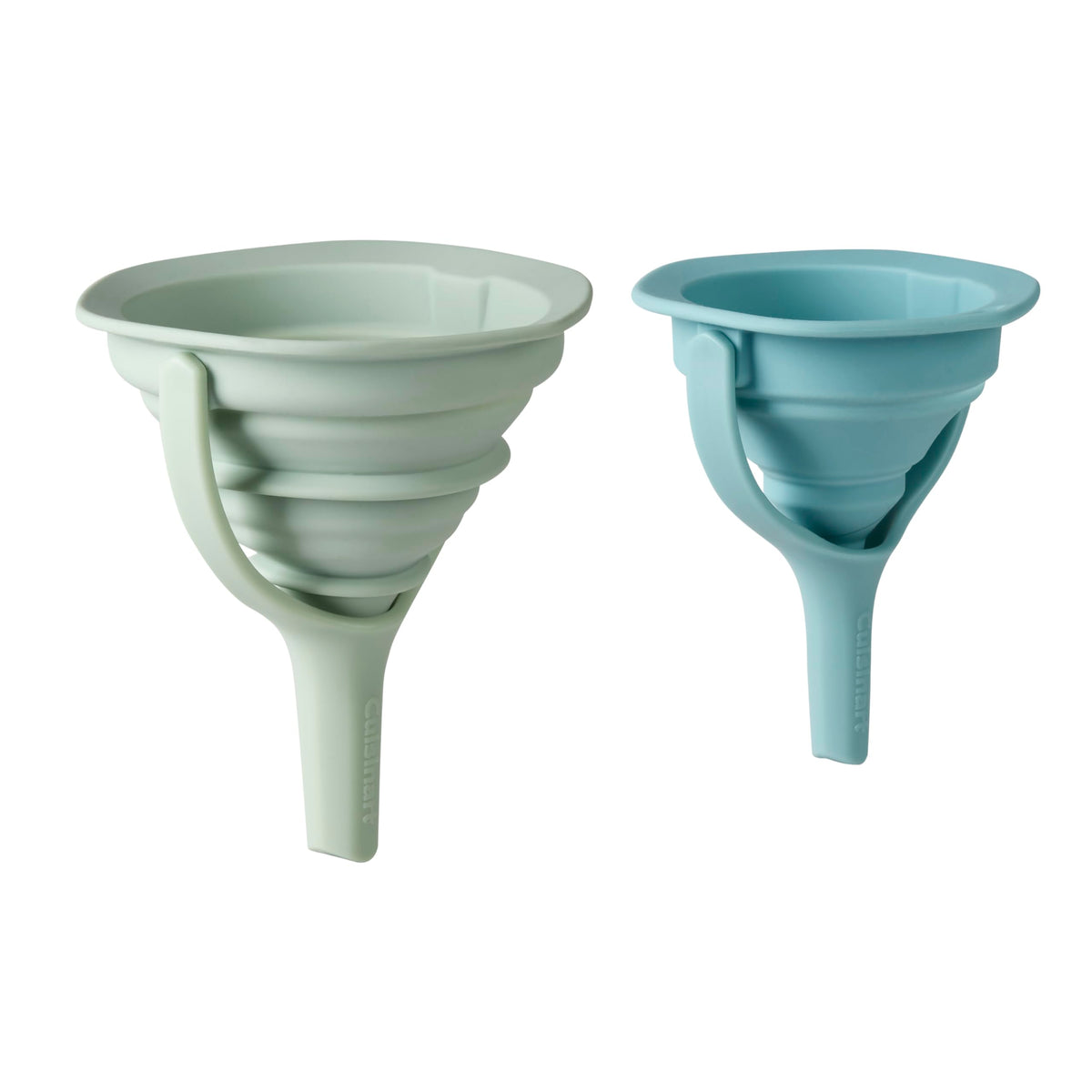 Set of 2 Collapsible Silicone Funnels by Cuisinart – 2-piece Collapsible Silicone Funnel Set, 1.5 cups, Silicone, Multicolor, Pack of 2