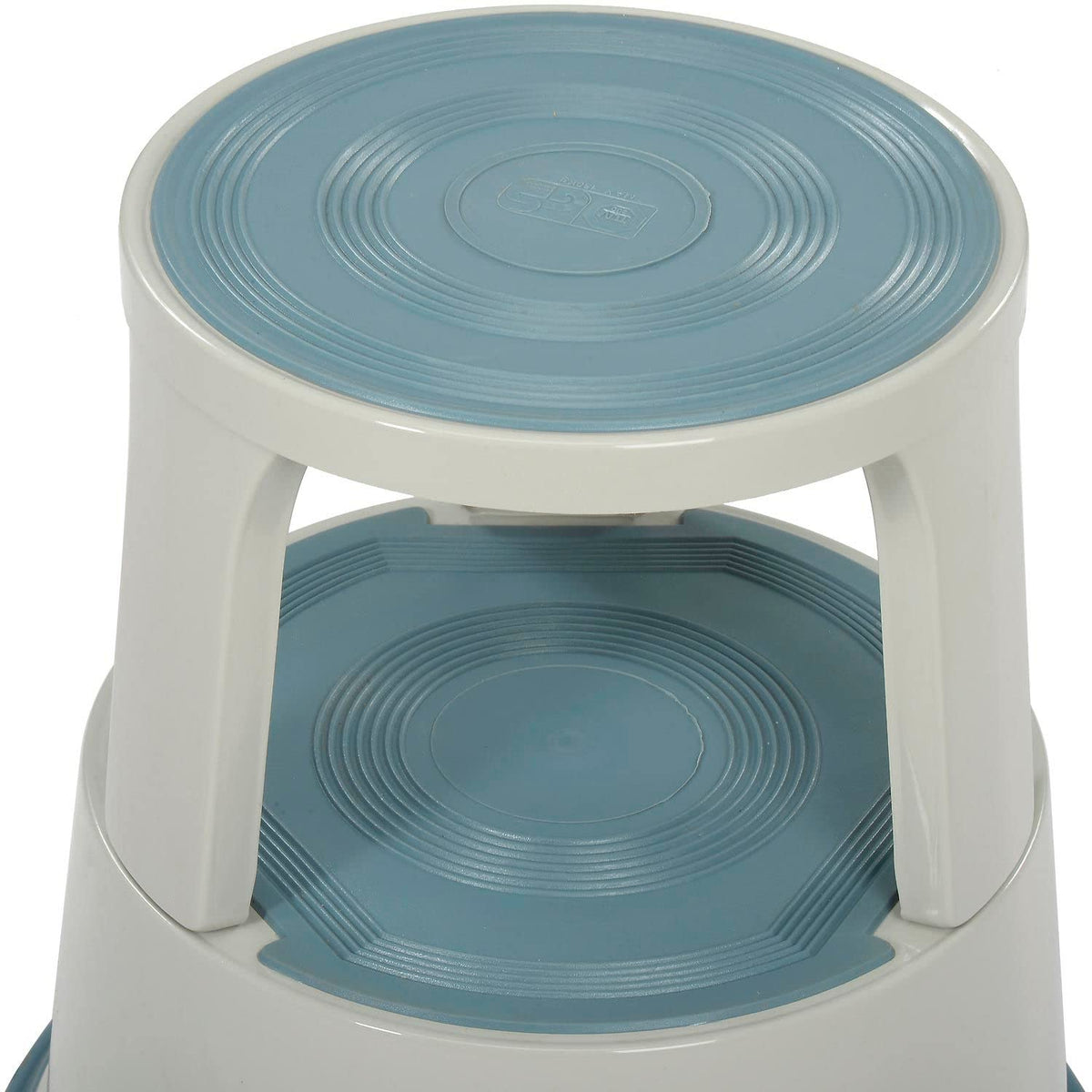 Global Industrial Rolling Step Stool with Spring Loaded Casters by Global IndustrialTM – 11.5"L x 16"W x 17"H, Metal, Gray, Model 606693