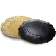 Coloch Charger Plates, 13 Inch Plastic, Set of 12, Gold
