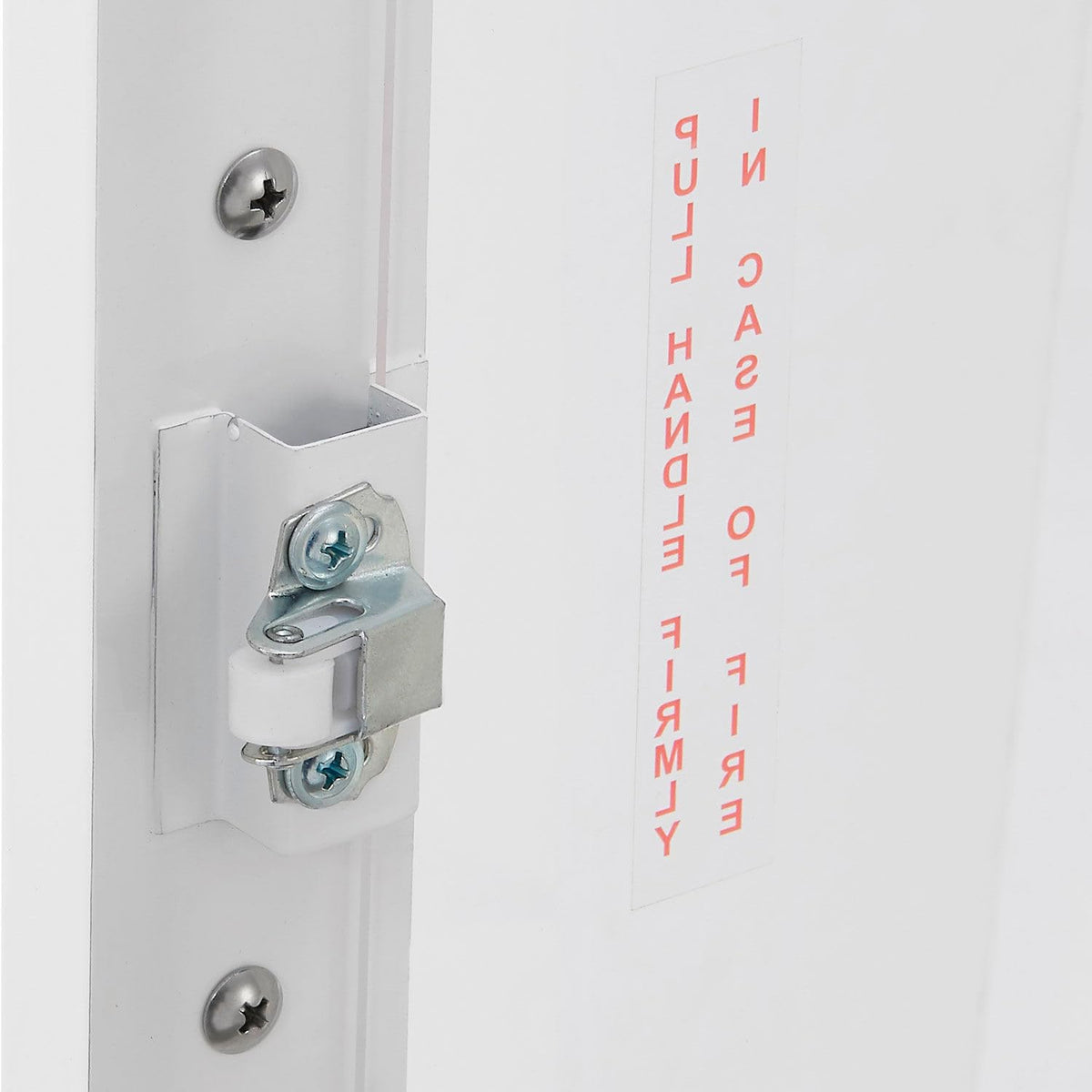 Steel Fire Extinguisher Cabinet with Breakable Glass by Global Industrial – Steel, White, Model 670597