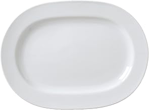 ARG-94 Argyle and Catalina Oblong Platter, 13" x 9-1/2", Porcelain White (Pack of 12)