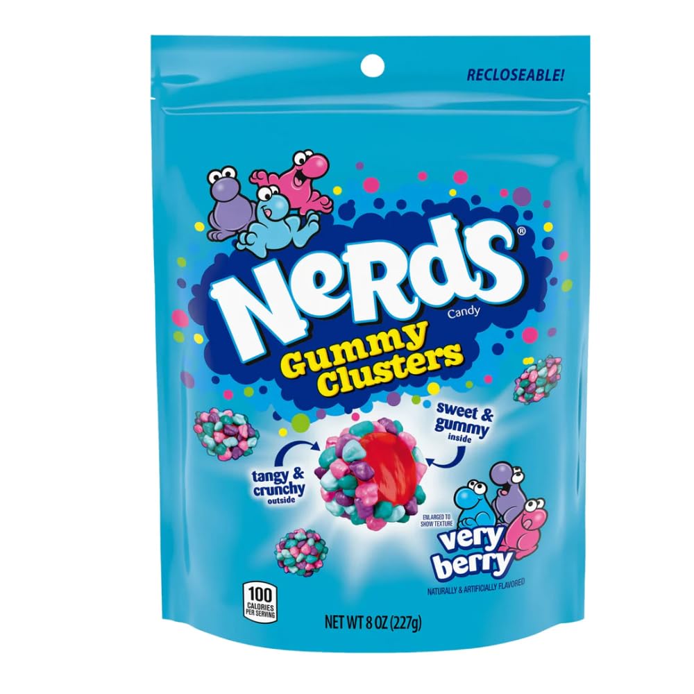 Nerds Very Berry / 8 Ounce (Pack of 2) / Bag Gummy Candy