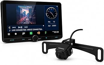 DMX1038S 10.1” Touchscreen Car Stereo Radio – Double DIN Bluetooth Receiver | Plus KENWOOD CMOS-740HDLP High Definiation HD Backup Camera