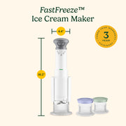 Ice Cream Maker by Cuisinart – 0.5 Pint, 0.5 pints, Plastic, FastFreeze, 250th Celebration Edition, Model ICE-FD10RWB