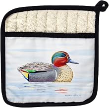 Betsy Drake PT435 Green Wing Teal Pot Holder