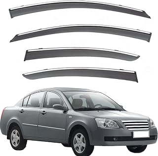 Window Visors for Chery Elara MK1 2006-2010 Rain Guard Side Window Vent Deflectors Tape-On Extra Durable Vent Visors Side Window Visor Deflector Comp