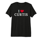 I Love Curtis by My Curtis Is The Best – Polyester, Black, Model MT8JWB4SQ11