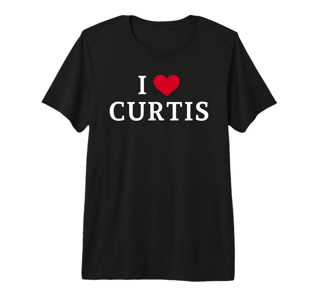 I Love Curtis by My Curtis Is The Best – Polyester, Black, Model MT8JWB4SQ11