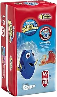 HUGGIES Little Swimmers Disposable Swimpants Large 32+10 Count (Pack of 2)