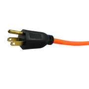 Three Conductor Grounded Orange Cord - 125V 16/3 x 25ft by US Wire and Cable – 25 ft, PVC, Orange, Model ELC0007