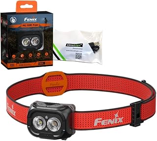 Fenix HL18R-T V2 USB Rechargeable 800 Lumen LED Jogging/Trail Running headlamp with EdisonBright USB Charging Cable Bundle