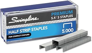 ACCO Brands S7035440F ACCO S.F. 3 Premium Staples, 0.25inch Leg, 0.5inch Crown, Steel, 5,000/Box