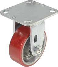 4" Polyurethane Wheel, Heavy Duty Rigid Plate Caster, 600 Lb. Capacity
