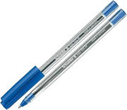 Schneider Tops 505 Ballpoint Pen with Clip Cap and Stainless Steel M Tip Blue Pack of 50