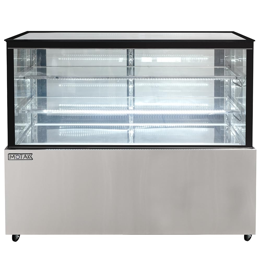 58 1/8" Full Service Bakery Case w/Straight Glass - (3) Levels by MOTAK – 63.39x33.07x51.97, In Description, Check Images, Model MCD59-2X