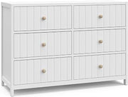 Graco Teddi 6 Drawer Double Dresser, White