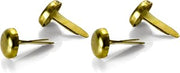 Officemate Round Head Brass Plated Fasteners, 0.5 Inch Shank, 100/Box (99802) (Pack of 2)