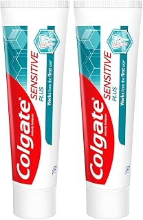 Colgate Sensitive Plus Toothpaste, with Pro Argin Formula for Sensitivity Relief, 140gm