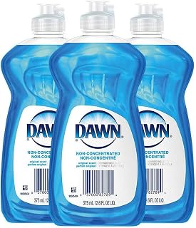 Dawn Non Concentrated Original Dishwashing Liquid, 12.6 Fluid Ounce 3 per Order