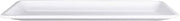 Elite Global Solutions 21" x 9" White Rectangular Heavy-Duty Melamine Plastic Serving Platter
