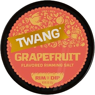 Twang Flavored Salt Rimmer, Grapefruit, for Margaritas, Mocktails, Smoothies and Micheladas, 4 Ounce (Pack of 12)