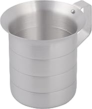 Winco 1 qt Aluminum Commercial Measuring Cup | Graduated measurements, Stackable design, For liquid and dry ingredients, baking and commercial food prep