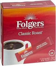 Folgers Classic Roast Instant Coffee, Single Serve Packets
