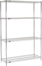 Nexel ESD, 5 Tier, Wire Shelving Starter Unit, 48" W x 24" D x 86" H