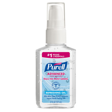 Advanced Hand Sanitizer Refreshing Gel 2 oz (Pack of 10) by Purell – 2 Fl Oz (Pack of 10), Pack of 10