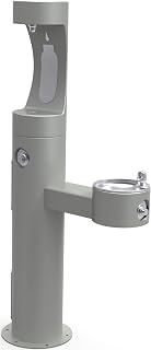 Elkay Bi-Level Pedestal Ftn W/Upper Bf, Ada , Gry