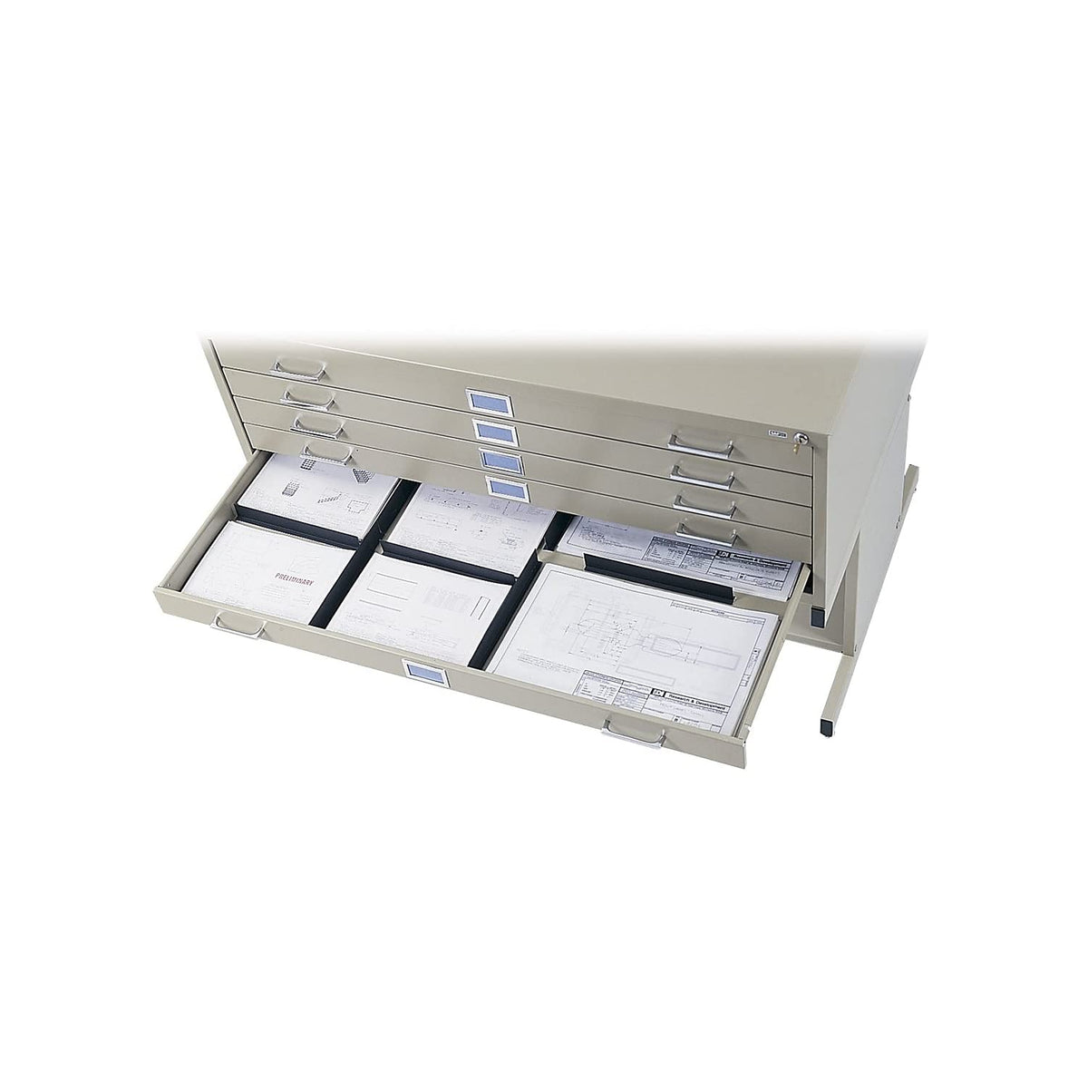 Safco Tropic Sand / Flat File / 53-3/8 by 41-3/8 by 16-1/2-Inch Flat File Cabinets