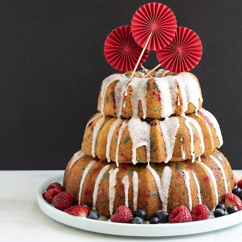 Nordic Ware Tiered Bundt, 3-Piece Set / Twilight Blue / 3.0 cups Bundt Pans