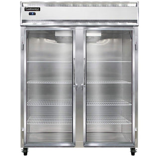 2FE-SA-GD Extra-Wide Two Section Reach In Glass Door Freezer by Continental Refrigerator – Commercial Grade