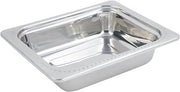 Bon Chef 5309 Stainless Steel Rectangle Half Size Food Pan, Bolero Design, 3 Quart Capacity, 13" Length x 10-1/2" Width x 2-3/4" Height