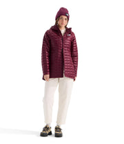Women's Thermoball Hooded Parka by The North Face – Polyester, Burgundy Crush, Model NF0A8D3T
