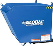 Global Industrial 1 Cubic Yard Low-Profile Self-Dumping Forklift Hopper