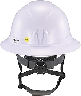 Ergodyne Skullerz 8963-MIPS Full Brim Safety Helmet with MIPS, Type 2 Class E Hard Hat with Chin Strap