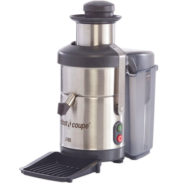 Ultra Automatic Juicer with Pulp Ejection - 120V by Robot Coupe – 6.5 Liter, 6.5 liters, Stainless, Grey, Model J80