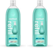 Method Gel Hand Soap, Refill, Waterfall, 34 oz (Packaging May Vary) (Pack of 2)