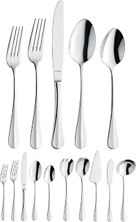 Amefa Baguette Flatware Set - Silver, Set of 45