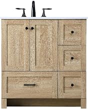 Elegant Kitchen And Bath 32 Inch Single Bathroom Vanity In Mango Wood