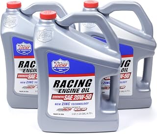 Lucas Oil Products 10616-3 20w50 Synthetic Racing Oil, 15 Quart, 1 Pack