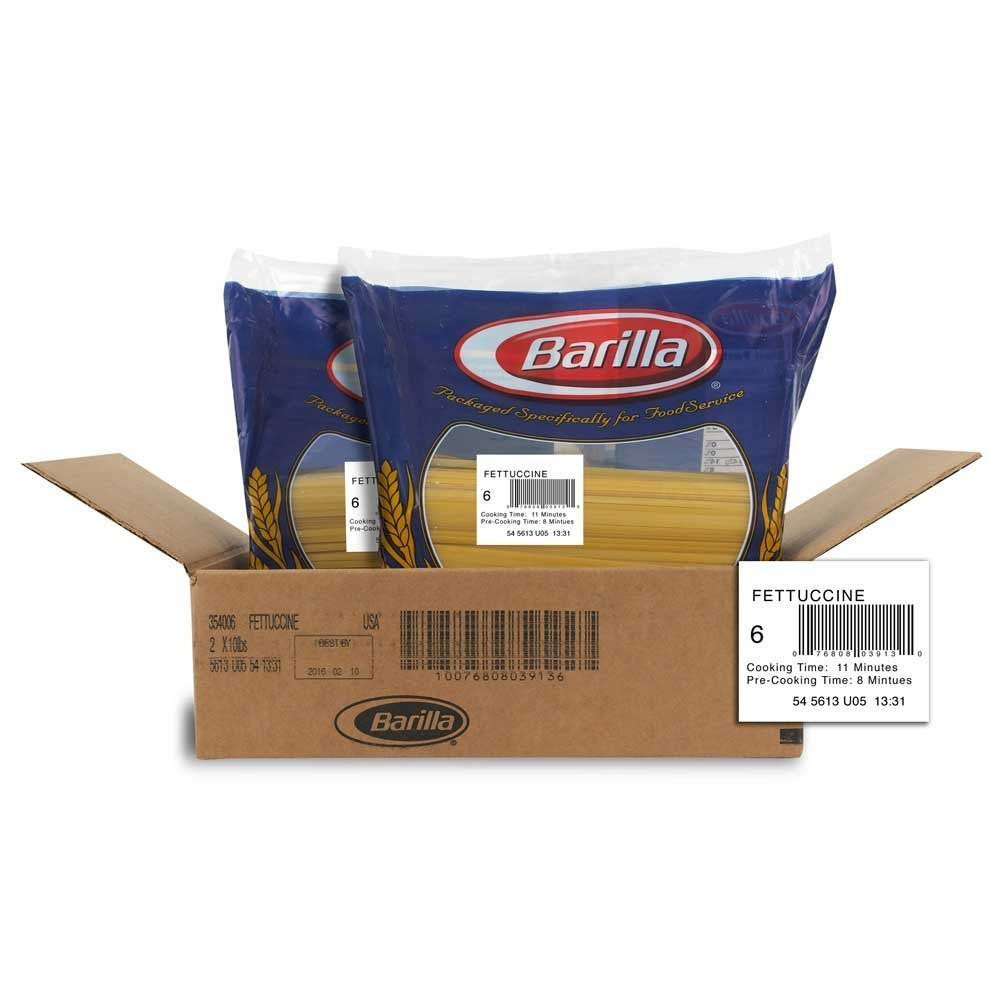Fettucini Pasta by Barilla – 10 Pound (Pack of 2), Pack of 2