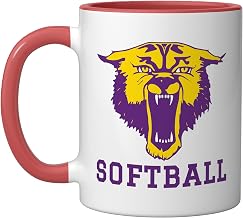 Bloomfield High School Indians Softball Ceramic Mug, Red/White, 11oz