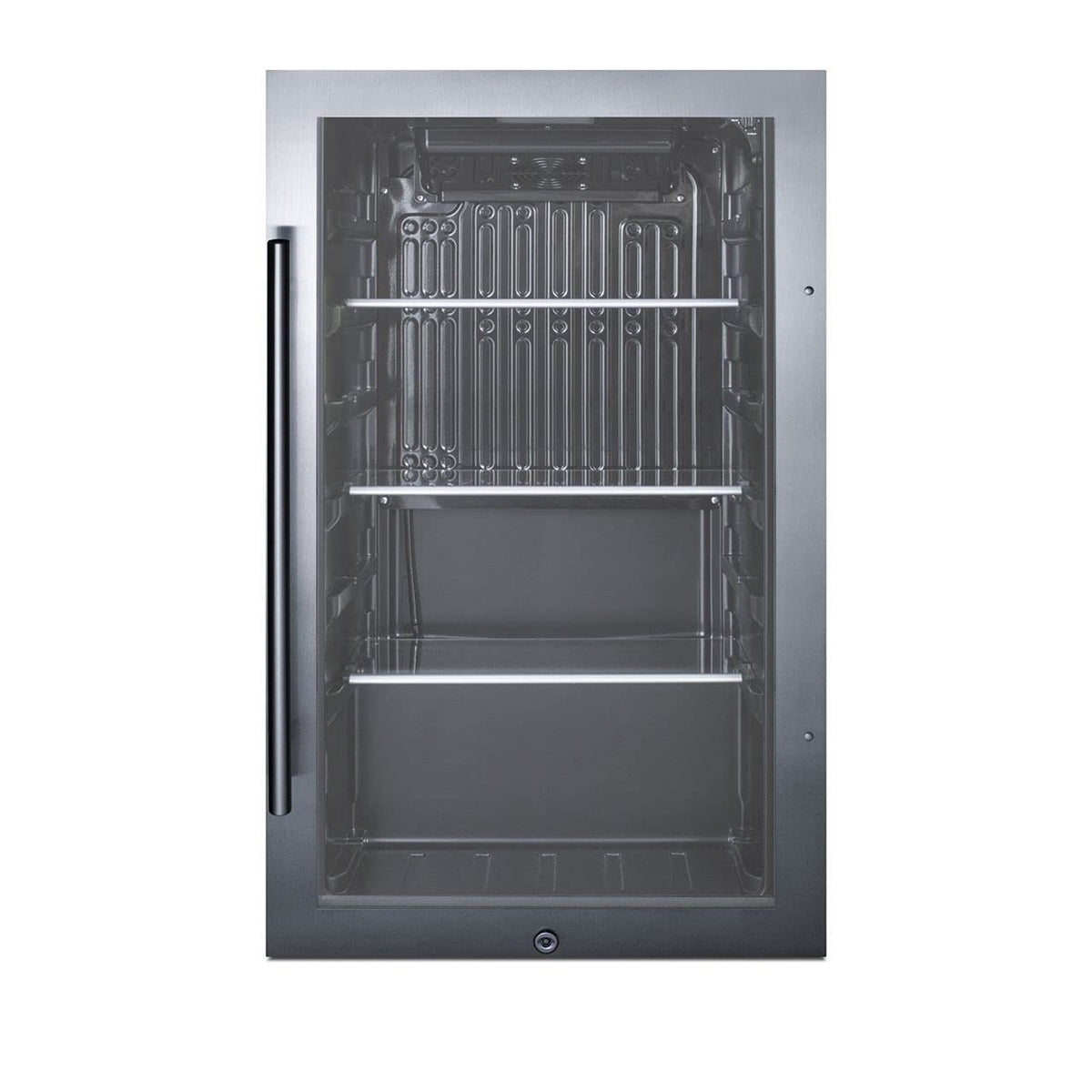 Summit 19” Beverage Center by Summit Appliance – 19" W x 17" D, 3.13 cubic_feet, Stainless Steel, Model SPR488BOS