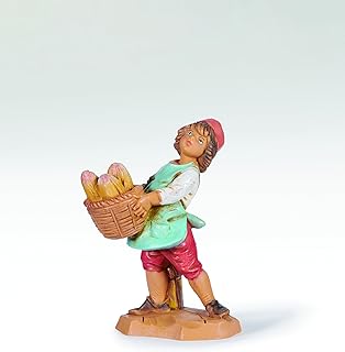 Fontanini by Roman, 5" H Isaak The Baker Nativity Figure, Religious Christmas Decoration