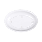 15" x 10" White Oval Heavy-Duty Melamine Plastic Serving Platter by Elite Global Solutions – 15" x 10", 2.5 quarts, Melamine, White, Model M1510OV-NW