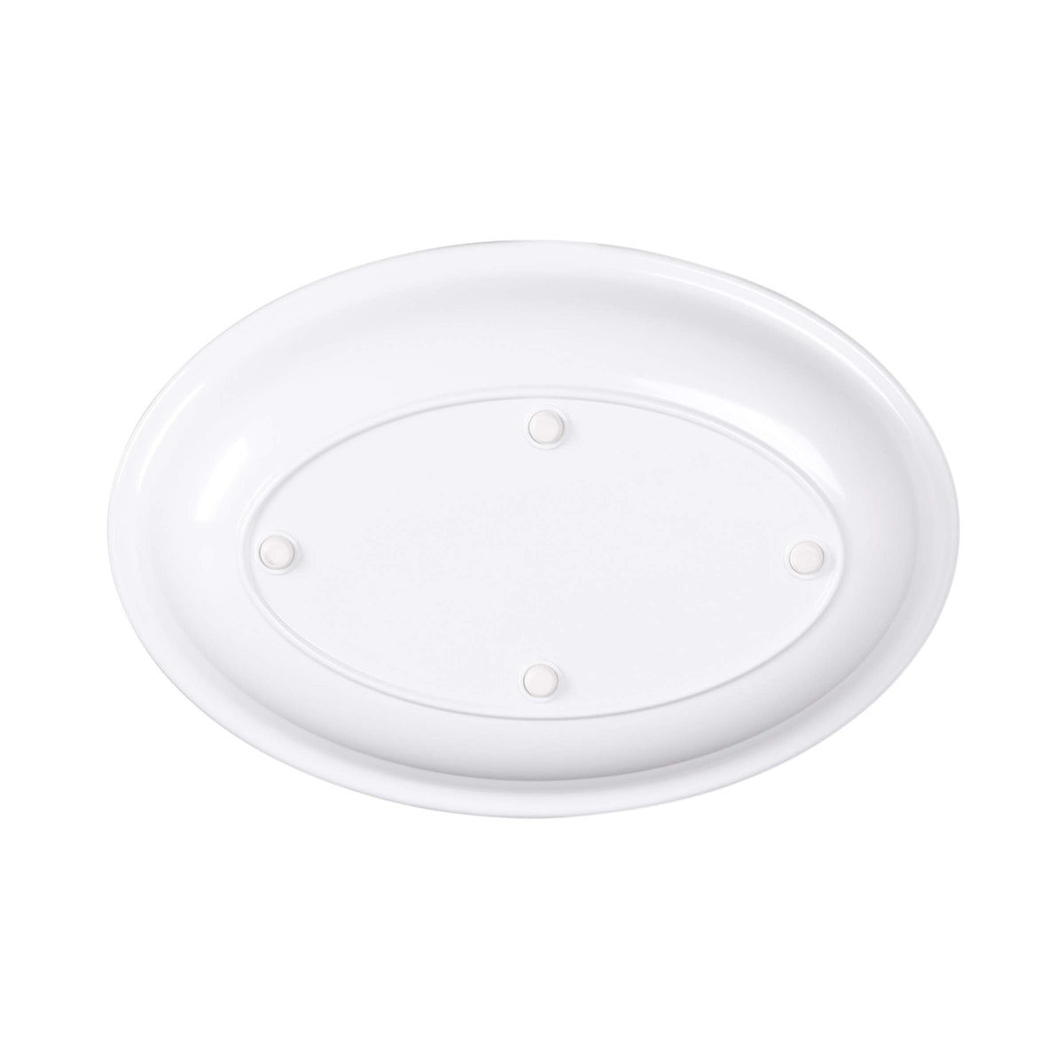 15" x 10" White Oval Heavy-Duty Melamine Plastic Serving Platter by Elite Global Solutions – 15" x 10", 2.5 quarts, Melamine, White, Model M1510OV-NW