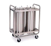 Adjust-a-Fit Dish Dispenser by Lakeside – Stainless Steel, Metallic